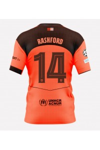 Barcelona Marcus Rashford #14 Jalkapallovaatteet Kolmaspaita 2025-26 Lyhythihainen